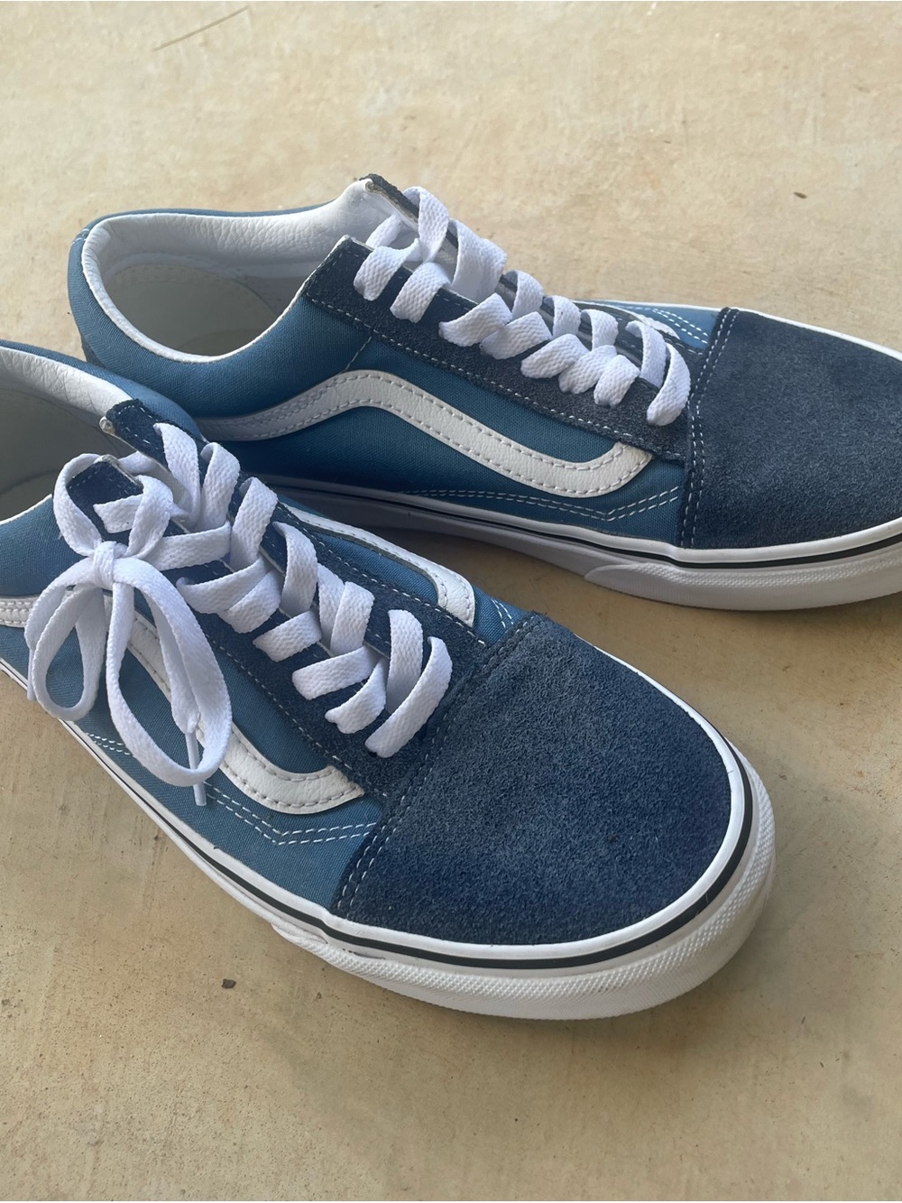 Vans Men's Two-Tone Blue Low-Top Sneakers
